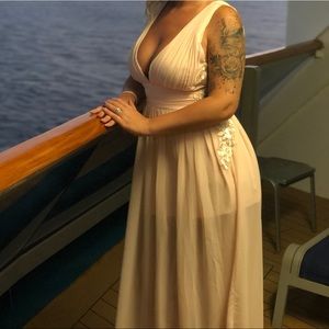 Blush Pink formal dress (Size L)